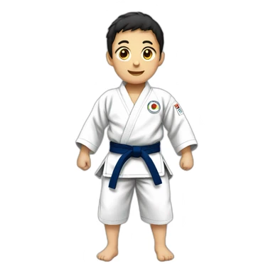 enfant judoka sticker