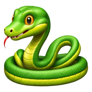 Cute Snake emoji sticker