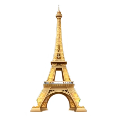 Eiffel Tower with twinkling lights, nighttime sticker