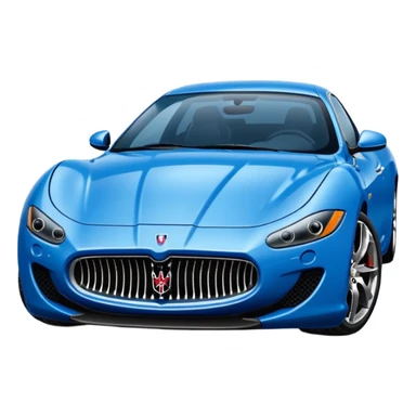 Blue Maserati sticker