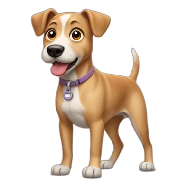 Dog with nipples sticker