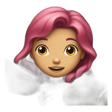 Little Mermaid in a rock sticker