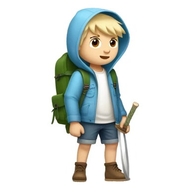 finn the human adventure time sticker