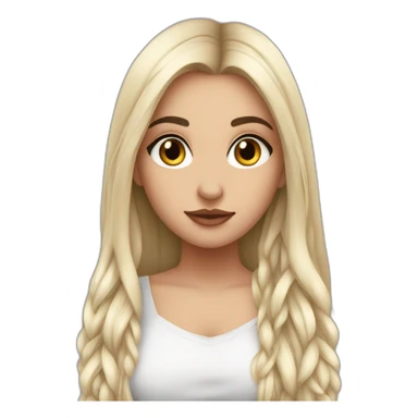 pretty mysterious albanian girl with ear piercings and black long hair  sticker