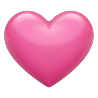 A heart that expresses a deep love for someone. With a pink style. And a 3d look sticker