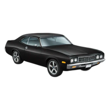 black car with spoiler sticker