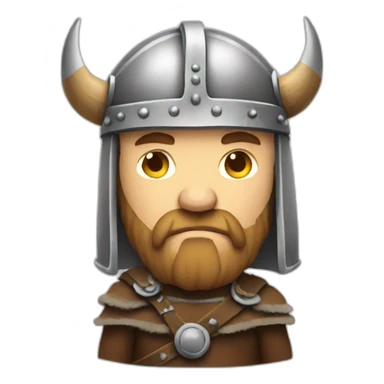Sad Viking scrolling on phone sticker