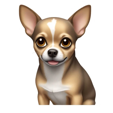 chihuahua with brown grey colors sticker