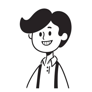 funny suspenders doodle sticker