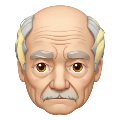 anciano triste sticker