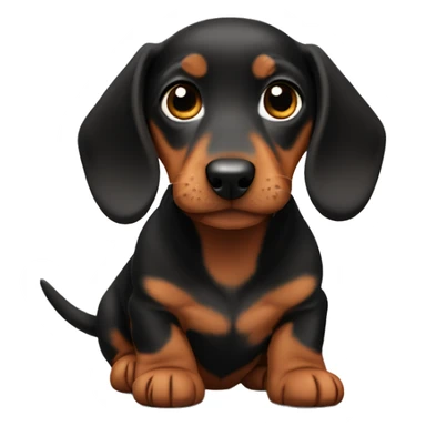 Daschund puppy sticker
