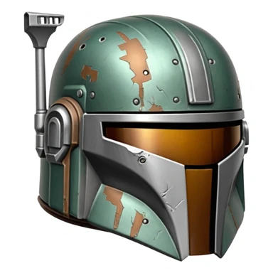 the mandalorian helmet sticker