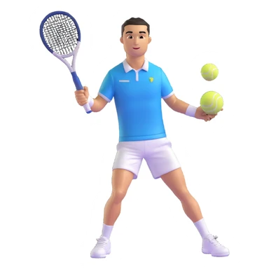 Cristiano Ronaldo as a tennis player sticker