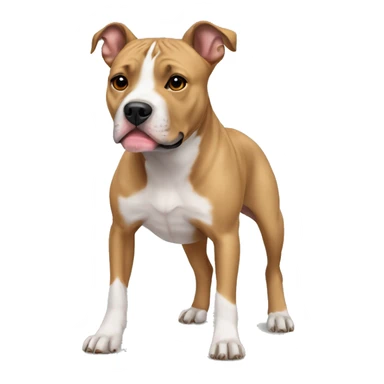 Fawn American Staffordshire Terrier sticker
