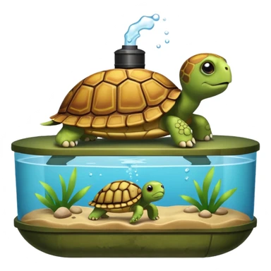 Turtle tank sticker