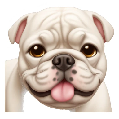 Bouledogue français dort avec des ZzZz sticker