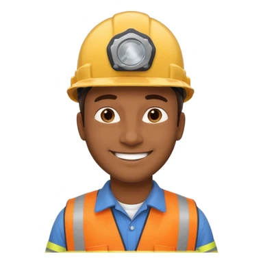 Un homme brun qui est responsable d'une équipe de contrôle non destructif sticker