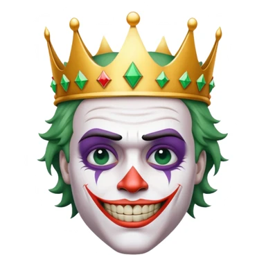 Joker with crown sticker