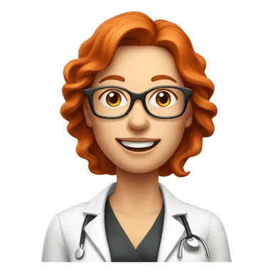 red hair woman nutritionist with glasses wishing money sticker