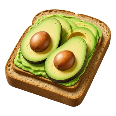 healthy food avocado toast sticker
