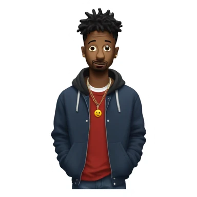 21 savage shrugging  sticker