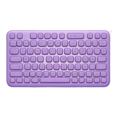 Pastel purple keyboard sticker