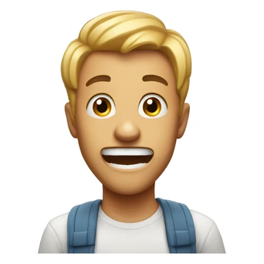 Excited but afraid sticker