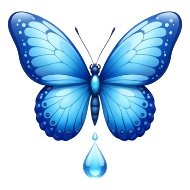 Watery water hydro butterfly  sticker
