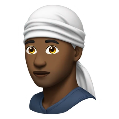 black men wearing durag sticker