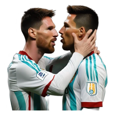 messi_kissing-ronaldo sticker