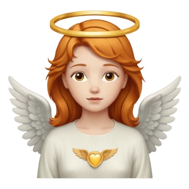 👼🏻 make this emoji but with ginger hair piece sticker