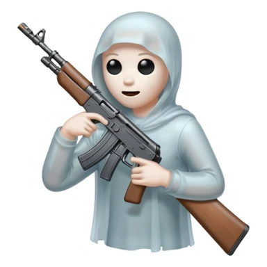 Ghost holding AK47 sticker