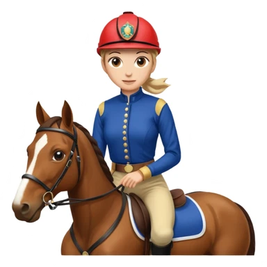 horse jockey woman sticker