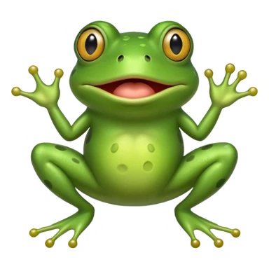 Frog farting sticker