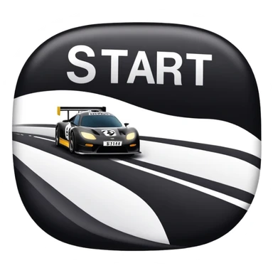 race line with banner above saying start sticker