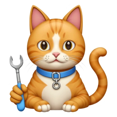 A Cat saying task is done. sticker