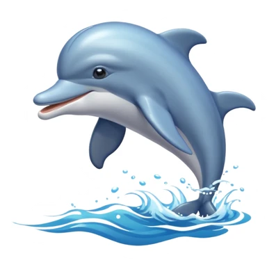 Dolphin emoji combination with a cap sticker