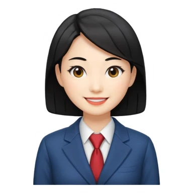 i need an image of a japanese woman analyst sticker