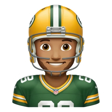 Green Bay packers player sticker