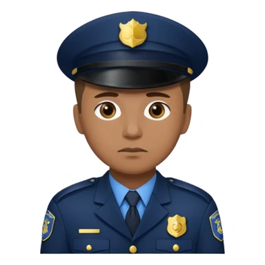 Policia triste sticker