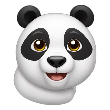 Panda balancoire sticker