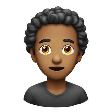 Brazilian man have a surprised  sticker