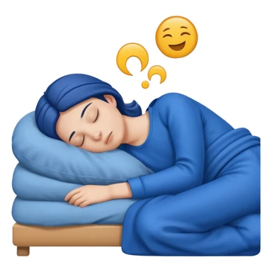 gorgi gales durmiendo con ropa celeste sticker