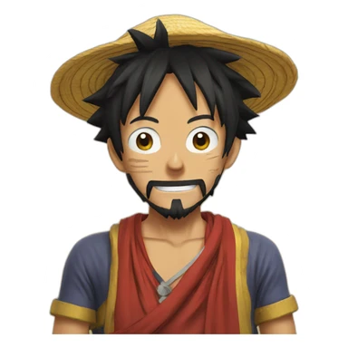 Luffy in morocco sticker