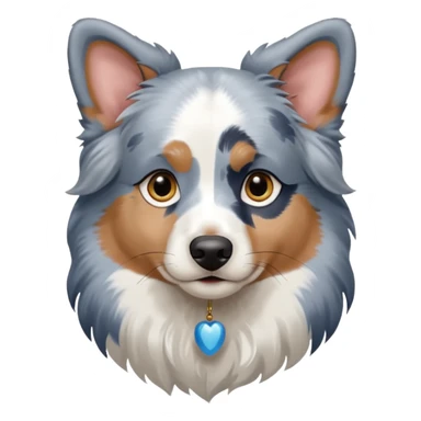 Blue merle Australian Shepherd ￼ sticker