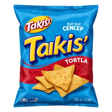 takis blue chips bag
 sticker