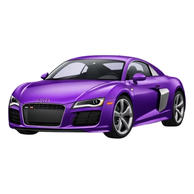 dark purple Audi sports car sticker