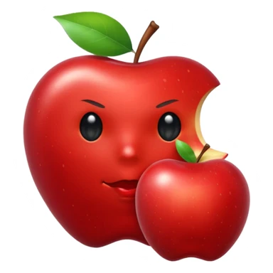 android eating apple sticker