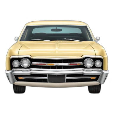 1967 black chevy impala sticker