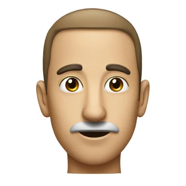 person with long nose sticker